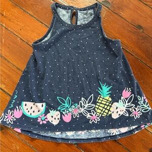 jumping beans Navy Tank Top with Fruit Border